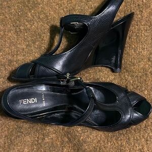 Woman’s Fendi wedge sandals